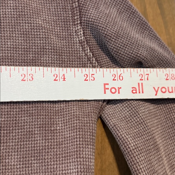 Jane + Delancey distressed waffle knit v neck shirt Top Womens XL Oversized - Picture 11 of 11